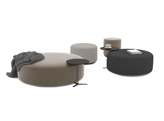 Hocker quadratisch 60×60 cm, Juna fango