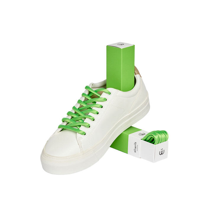 schuhbaendel neon gruen 120 bestswiss
