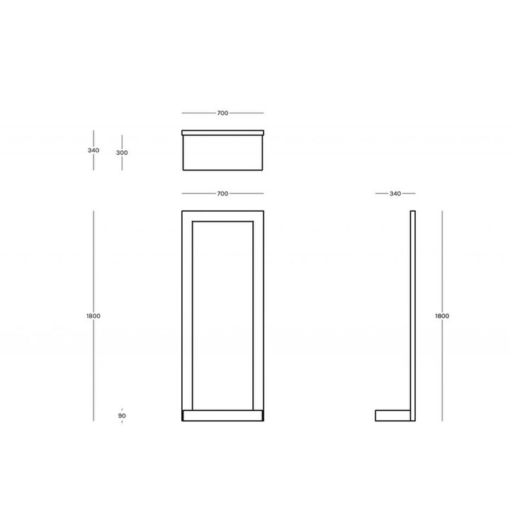 Spiegel Irony Frame 180 cm spiegel frame skizze 180zeus