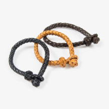 lederarmband triologie rothirsch