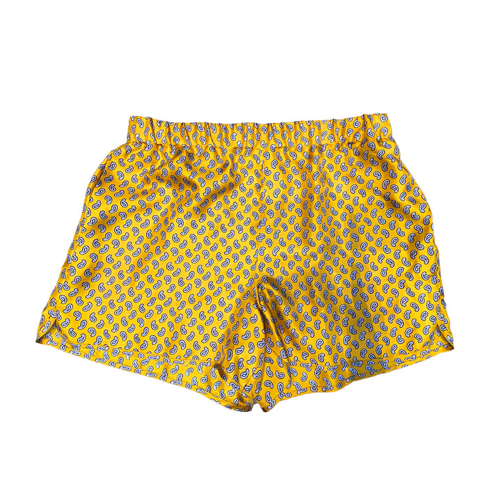 seidenshorts le glaornais safran yellow lefoulard