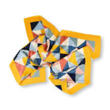 seidenfoulard bauhaus saffron