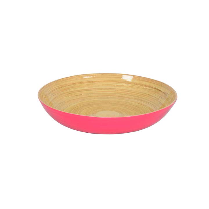 Bambus-Schüssel 30 x 5,5 bambusschuessel fuchsia merlo