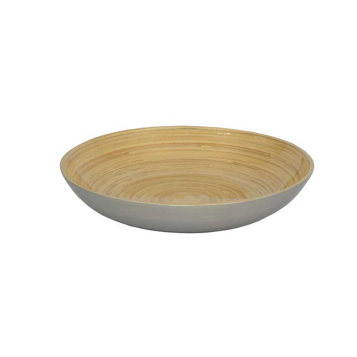 Bambus-Schüssel 30 x 5,5 bambusschuessel naturgrau merlo