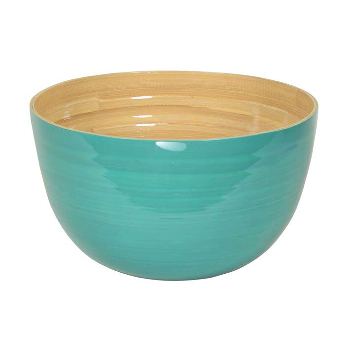 Bambus-Schüssel 30 x 18 cm bambusschuessel hellblau merlo partner