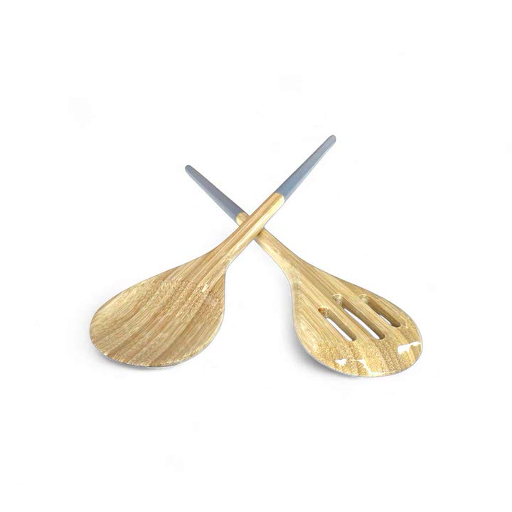 Bambus Salatbesteck 32,5 cm salatbesteck bambus taubenblau merlo